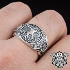 Bague Yggdrasil En Argent 12 Bague Yggdrasil En Argent -vêtements Soldes Magasin bague en argent yggdrasil