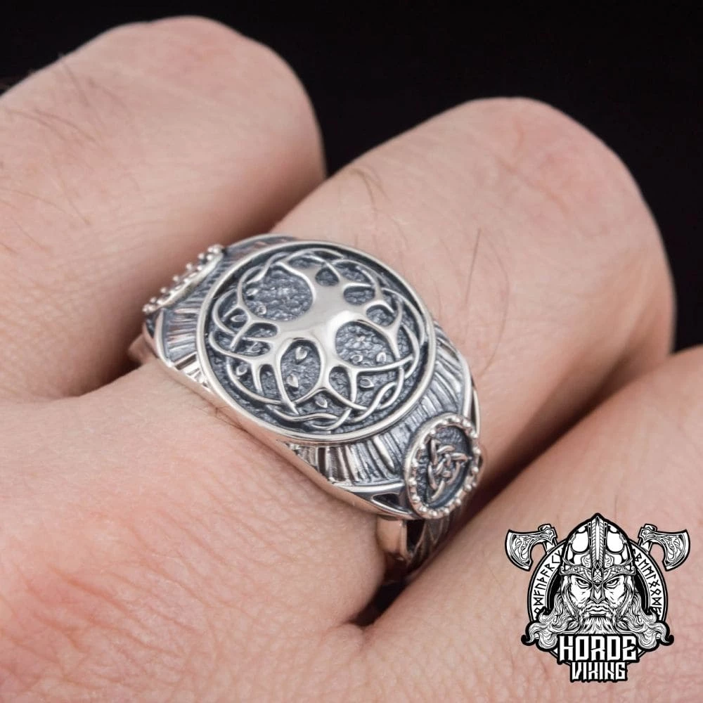 Bague Yggdrasil En Argent 6 Bague Yggdrasil En Argent – Image 4