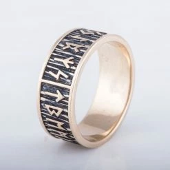 Anneau Runes Vikings En Bronze 11 Anneau Runes Vikings En Bronze -vêtements Soldes Magasin bague en bronze runique