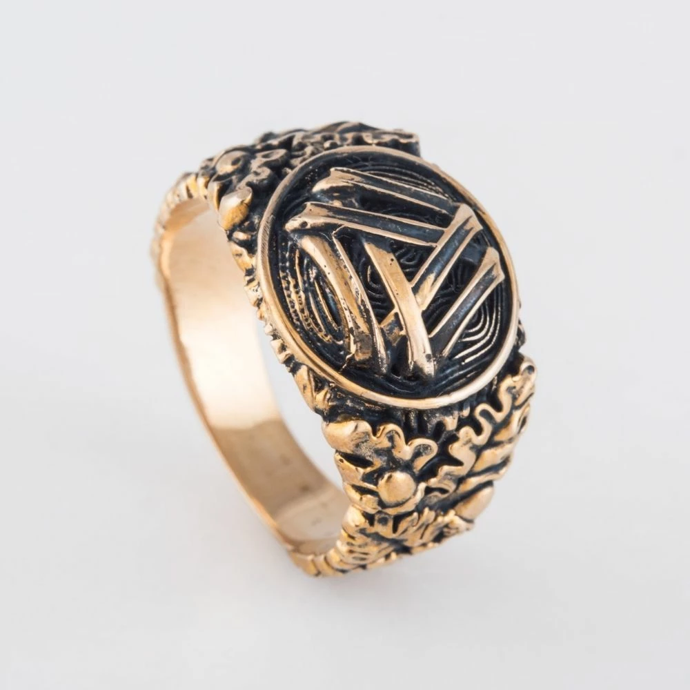 Bague Valknut En Bronze 6 Bague Valknut En Bronze – Image 4