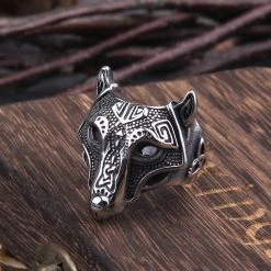 Bague Tête De Loup Fenrir 10 Bague Tête De Loup Fenrir -vêtements Soldes Magasin bague fenrir acier 14601924 874b 456a a6cf df0904d2c441