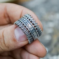 Bague Flèches Vikings En Argent 10 Bague Flèches Vikings En Argent -vêtements Soldes Magasin bague fleche de viking argent