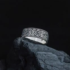Anneau Celtique Triskèle En Argent 11 Anneau Celtique Triskèle En Argent -vêtements Soldes Magasin bague homme celtique en argent