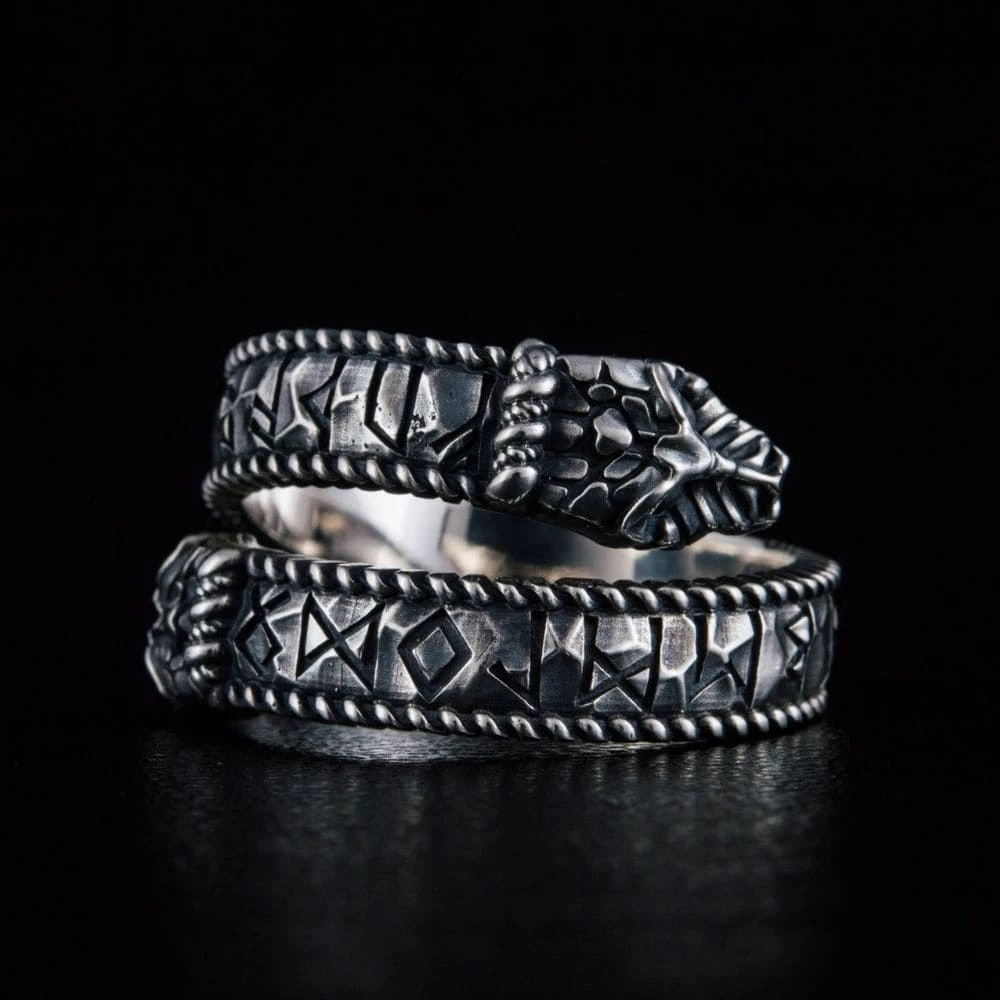 Anneau De Jörmungandr En Argent 7 Anneau De Jörmungandr En Argent – Image 5