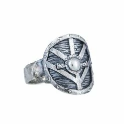 Bague Bouclier De Lagertha En Argent