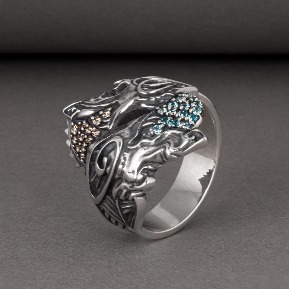 Bague Sköll Et Hati En Argent 5 Bague Sköll Et Hati En Argent – Image 3