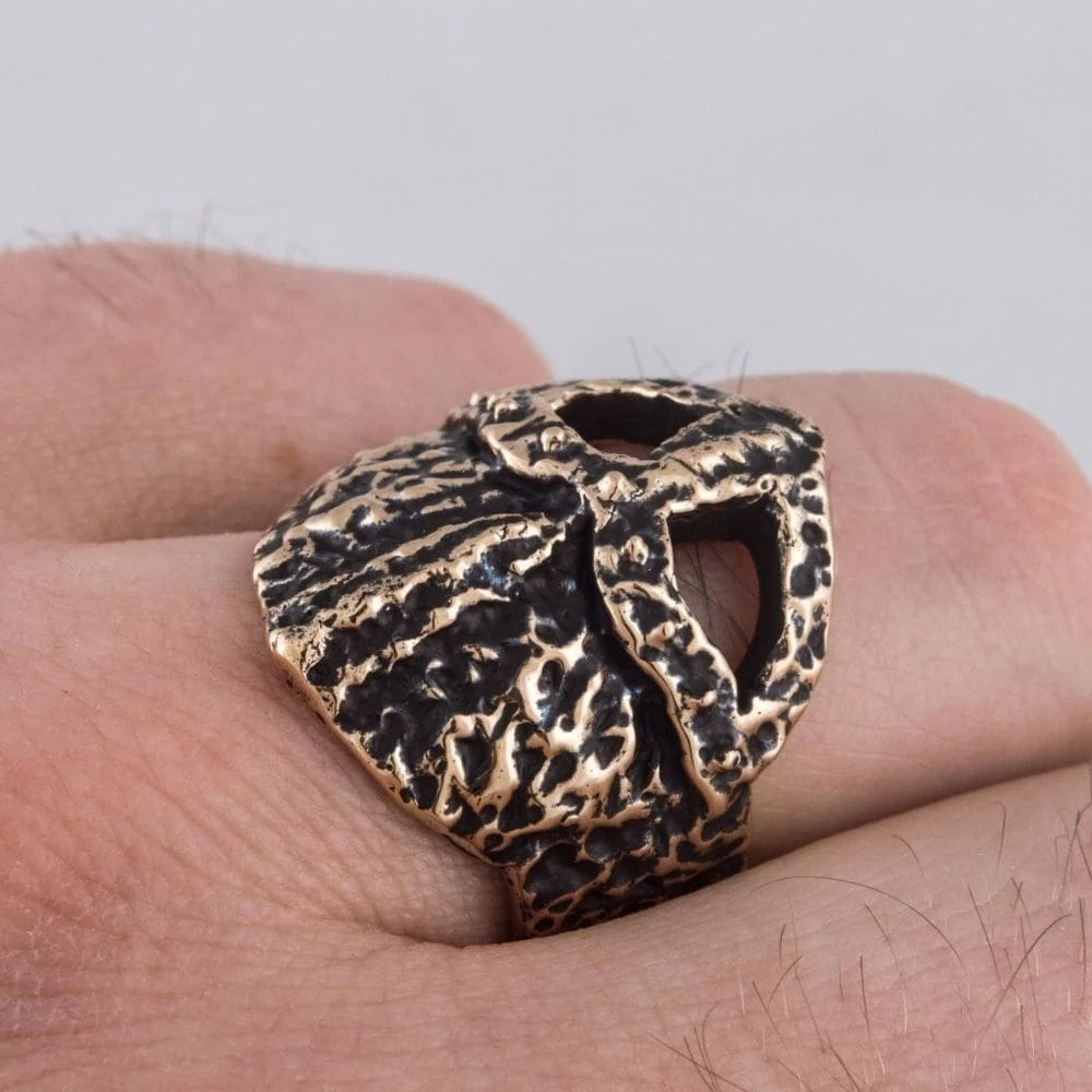 Bague Casque De Guerre En Bronze 7 Bague Casque De Guerre En Bronze – Image 5