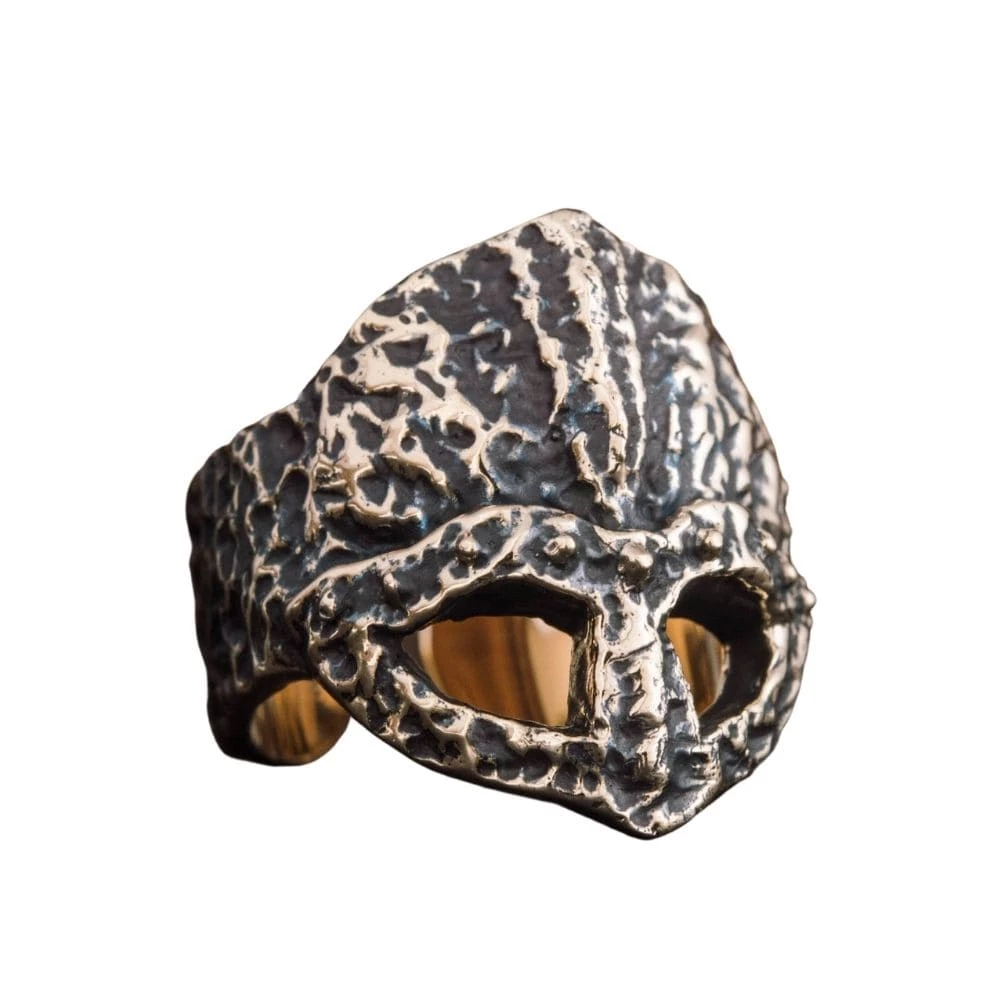 Bague Casque De Guerre En Bronze 3 Bague Casque De Guerre En Bronze