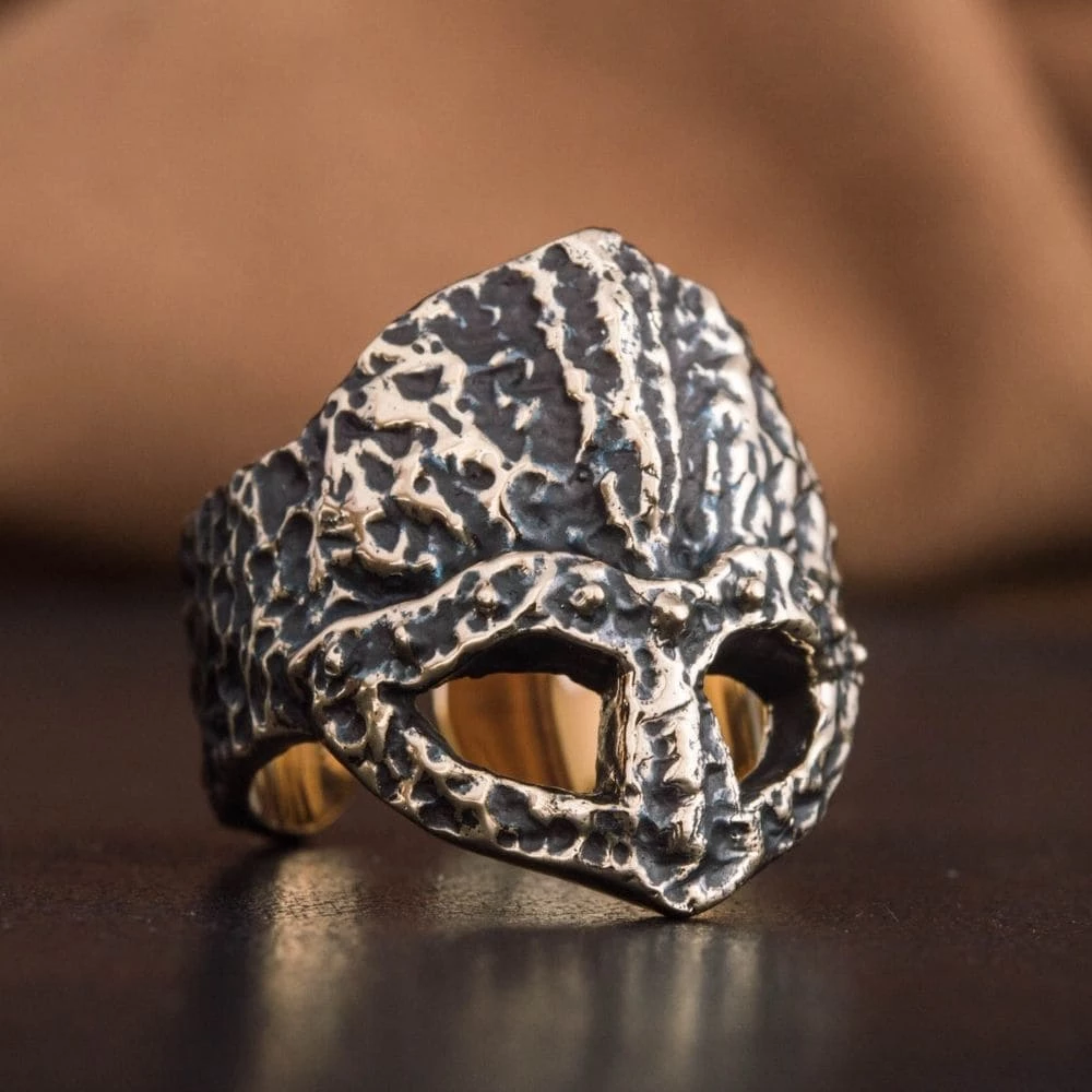 Bague Casque De Guerre En Bronze 5 Bague Casque De Guerre En Bronze – Image 3