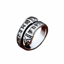Bague Viking Serpent Runique
