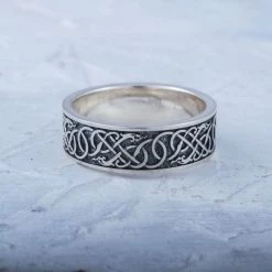 Anneau Serpent Viking Entrelacé -vêtements Soldes Magasin bague serpent viking