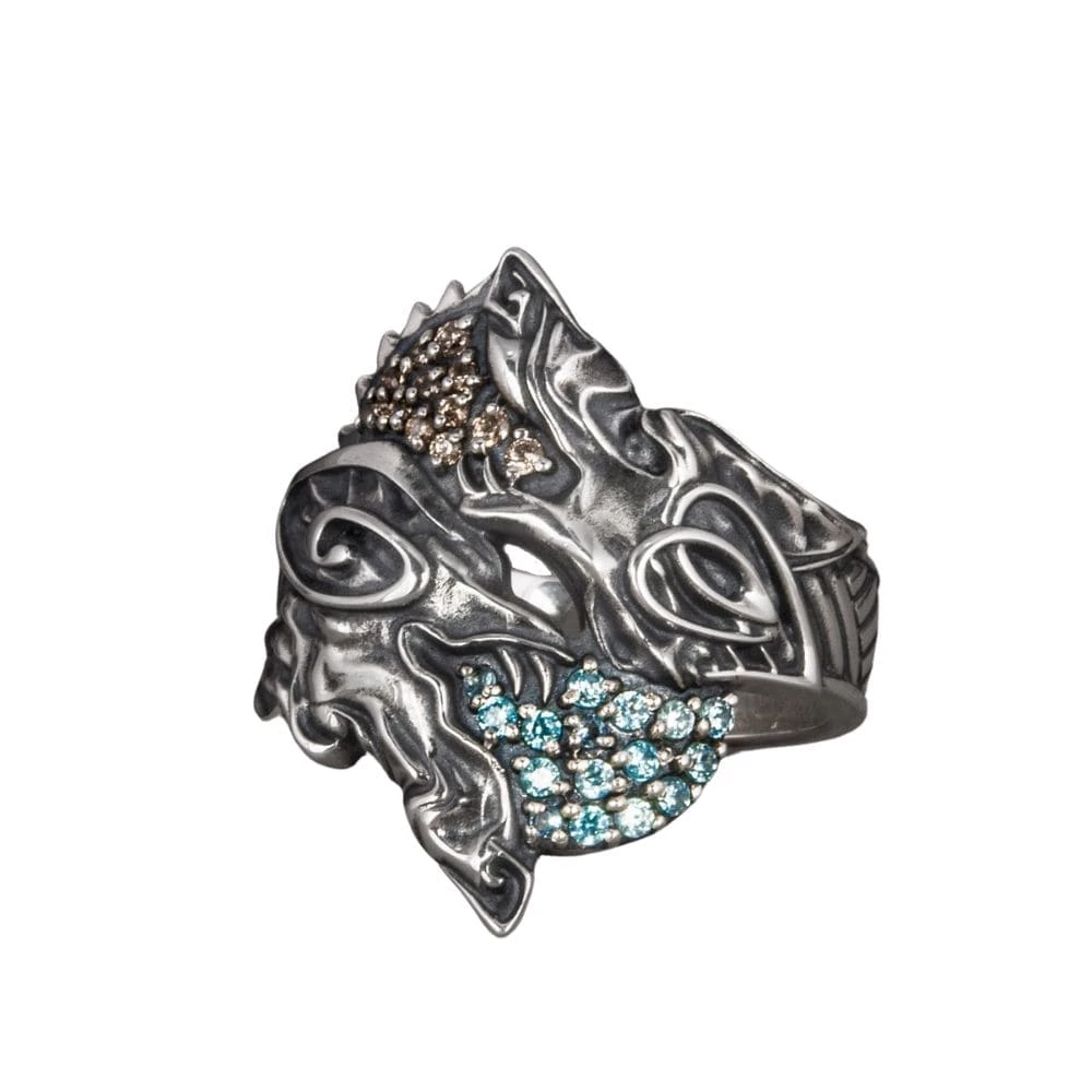 Bague Sköll Et Hati En Argent 3 Bague Sköll Et Hati En Argent