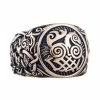 Bague Cheval Sleipnir Décorée Du Style De Mammen -vêtements Soldes Magasin bague sleipnir en bronze viking
