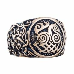 Bague Cheval Sleipnir Décorée Du Style De Mammen