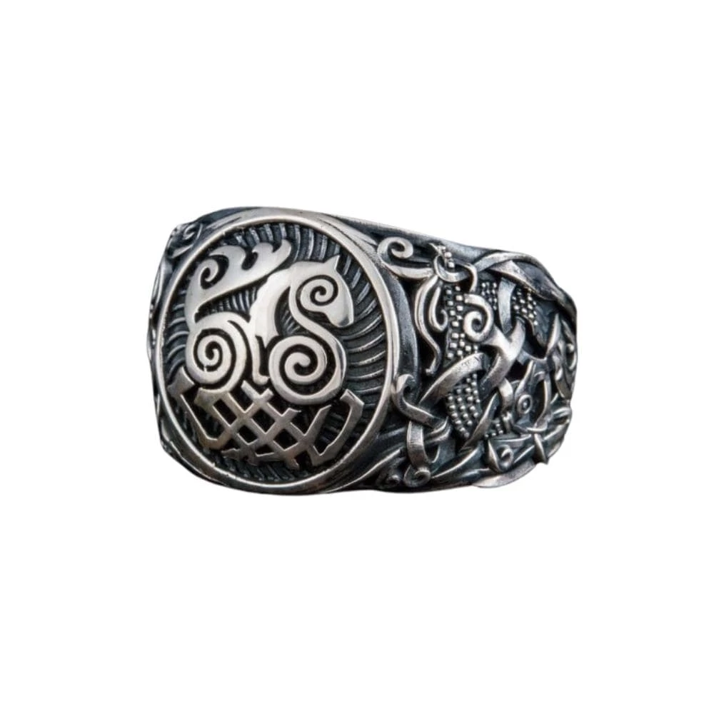Bague Cheval Sleipnir En Argent 3 Bague Cheval Sleipnir En Argent