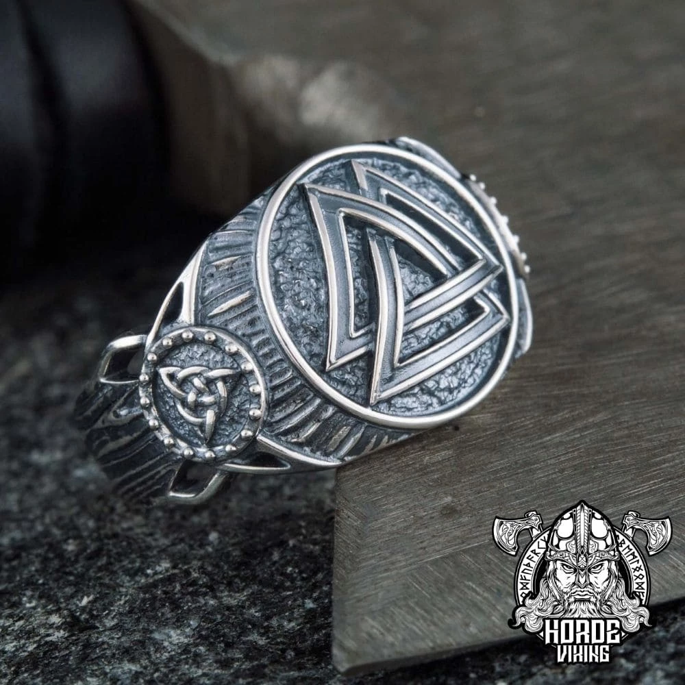 Bague Valknut En Argent 7 Bague Valknut En Argent – Image 5