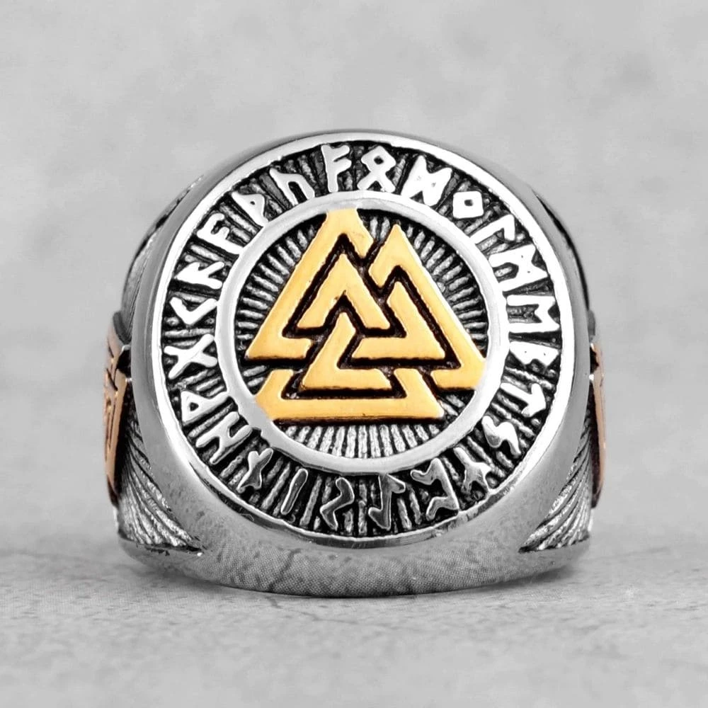 Bague Valknut En Acier 8 Bague Valknut En Acier – Image 6