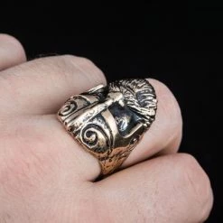 Bague Tête De Guerrier Viking En Bronze 10 Bague Tête De Guerrier Viking En Bronze -vêtements Soldes Magasin bague tete de guerrier en bronze