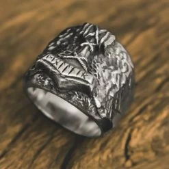 Bague De Thor En Acier 7 Bague De Thor En Acier -vêtements Soldes Magasin bague thor homme