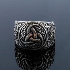 Bague Cornes D'Odin En Argent 11 Bague Cornes D'Odin En Argent -vêtements Soldes Magasin bague trois cornes odin