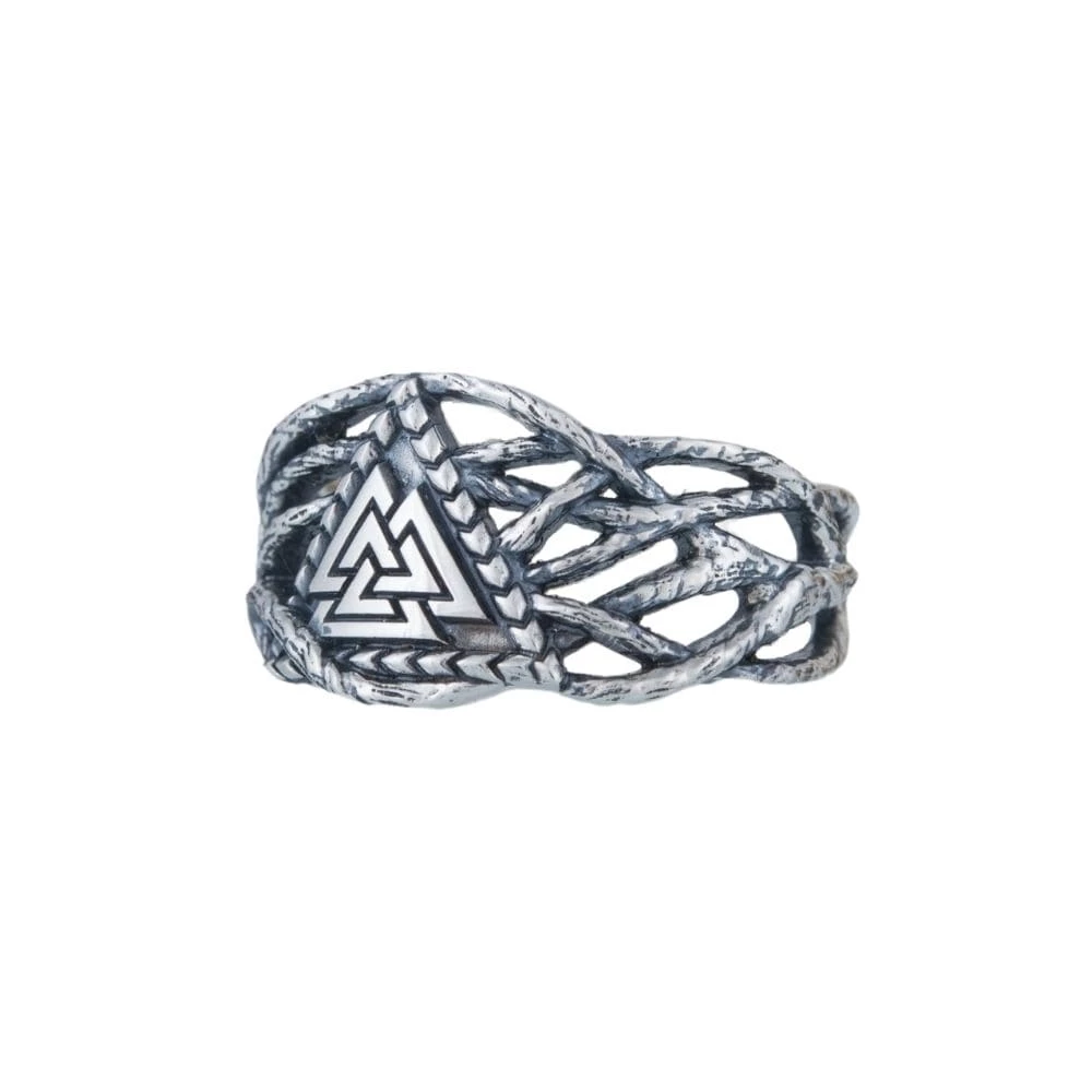 Bague Symbole Valknut En Argent 3 Bague Symbole Valknut En Argent