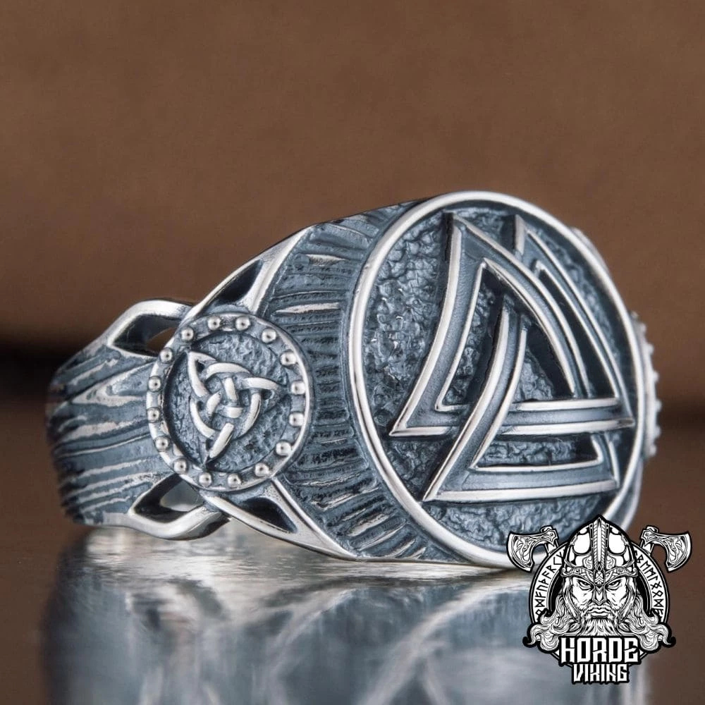 Bague Valknut En Argent 8 Bague Valknut En Argent – Image 6
