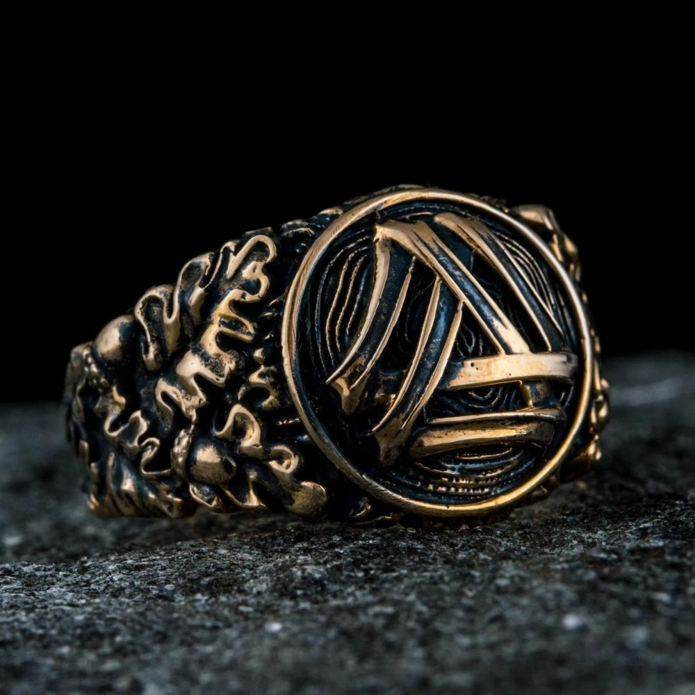 Bague Valknut En Bronze 4 Bague Valknut En Bronze – Image 2