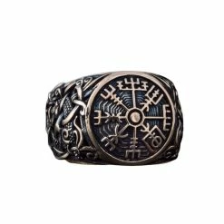 Bague Vegvisir En Bronze Style De Mammen