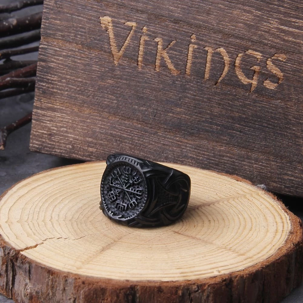 Bague Vegvisir Noire 7 Bague Vegvisir Noire – Image 5
