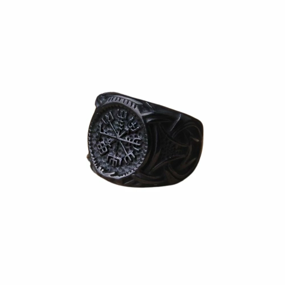 Bague Vegvisir Noire 5 Bague Vegvisir Noire – Image 3