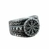 Bague Aegishjalmur En Acier 1 Bague Aegishjalmur En Acier -vêtements Soldes Magasin bague viking acier homme