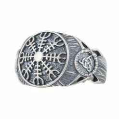 Bague Aegishjalmur En Argent