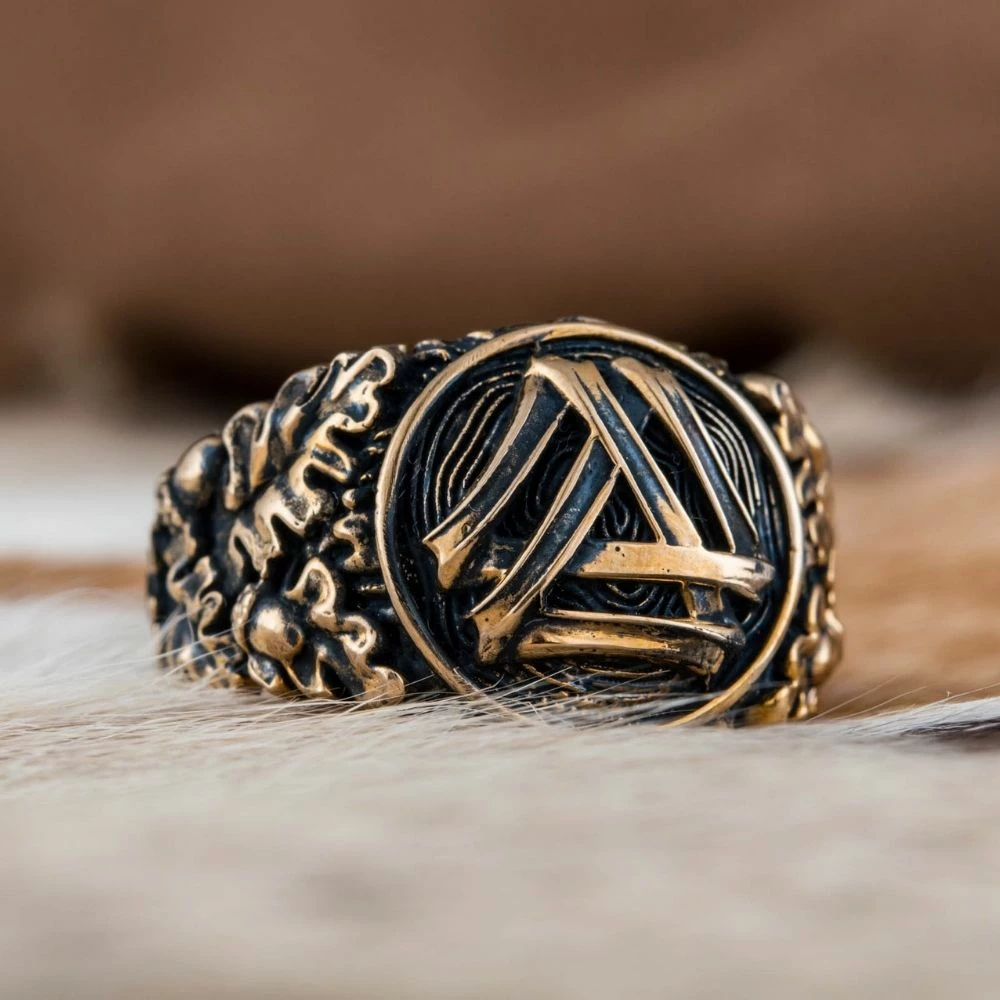 Bague Valknut En Bronze 5 Bague Valknut En Bronze – Image 3