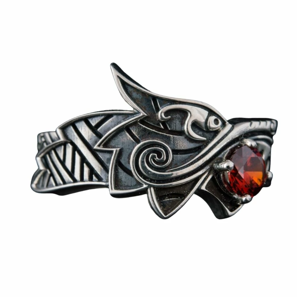 Bague Loup Fenrir D'Argent 3 Bague Loup Fenrir D'Argent