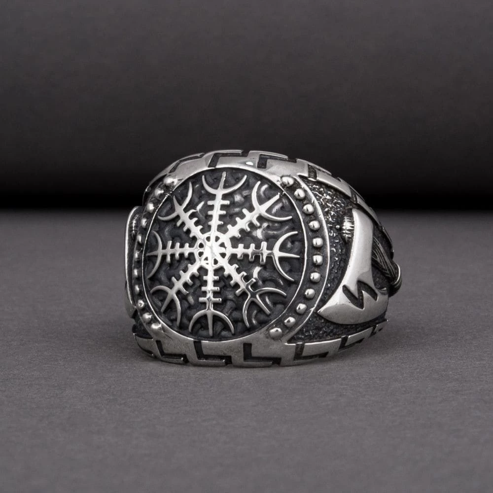 Bague Aegishjalmur Et Haches Nordiques 4 Bague Aegishjalmur Et Haches Nordiques – Image 2