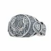 Bague Viking Corbeaux Entrelacés En Argent 1 Bague Viking Corbeaux Entrelacés En Argent -vêtements Soldes Magasin bague viking corbeau argent 925