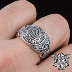 Bague Viking Corbeaux Entrelacés En Argent 13 Bague Viking Corbeaux Entrelacés En Argent -vêtements Soldes Magasin bague viking corbeaux dargent