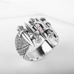 Bague De Dagues Vikings -vêtements Soldes Magasin bague viking couteau