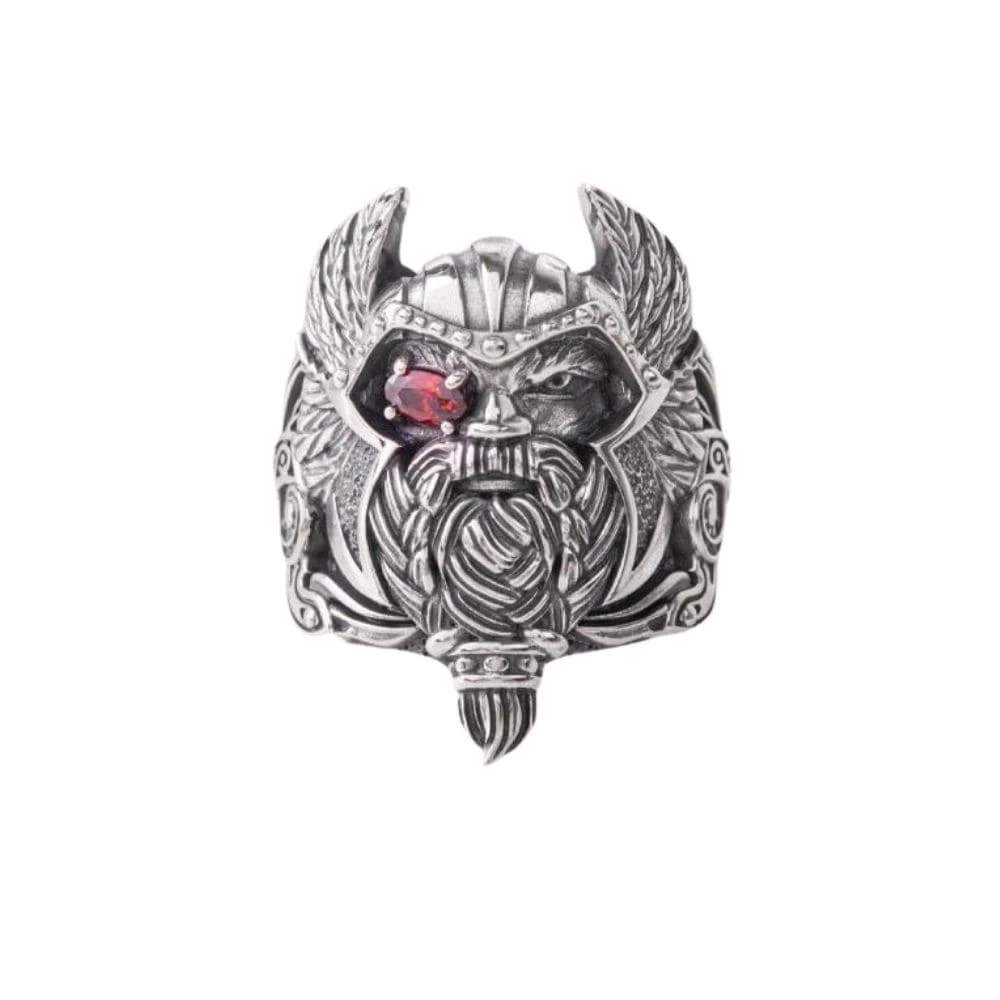 Bague Du Dieu Odin En Argent 3 Bague Du Dieu Odin En Argent