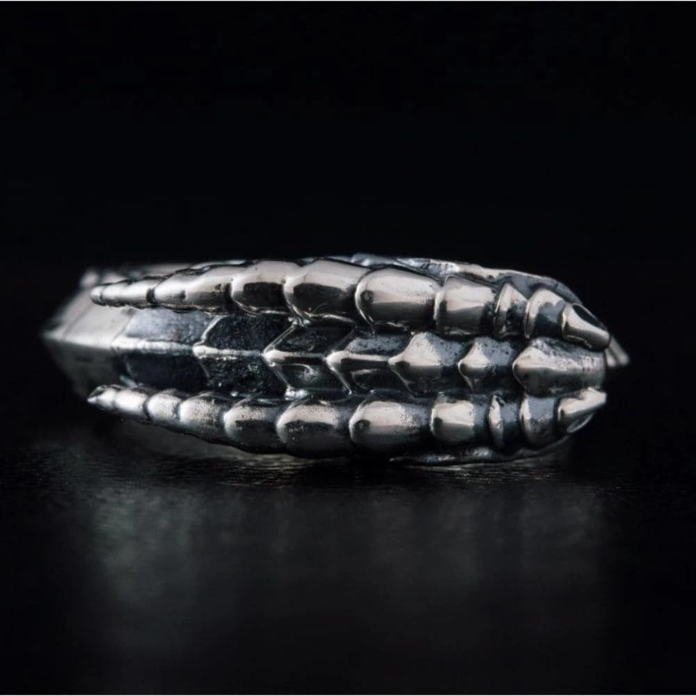 Bague Viking Tête De Dragon En Argent 5 Bague Viking Tête De Dragon En Argent – Image 3