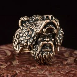 Bague Guerrier Berserker En Bronze 9 Bague Guerrier Berserker En Bronze -vêtements Soldes Magasin bague viking en bronze guerrier berserker