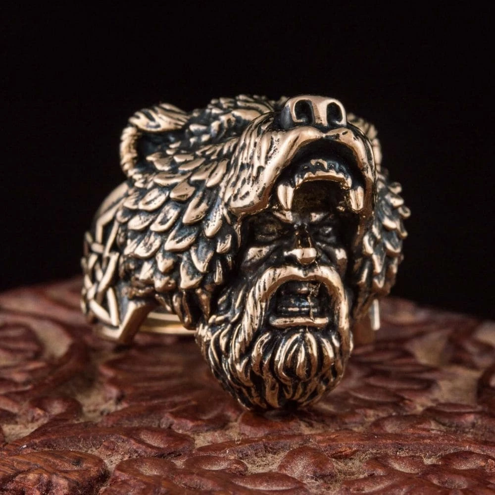 Bague Guerrier Berserker En Bronze 6 Bague Guerrier Berserker En Bronze – Image 4