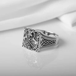 Bague De Guerrier Viking En Argent 13 Bague De Guerrier Viking En Argent -vêtements Soldes Magasin bague viking guerrier