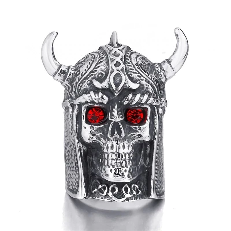 Bague Tête De Squelette Viking 3 Bague Tête De Squelette Viking