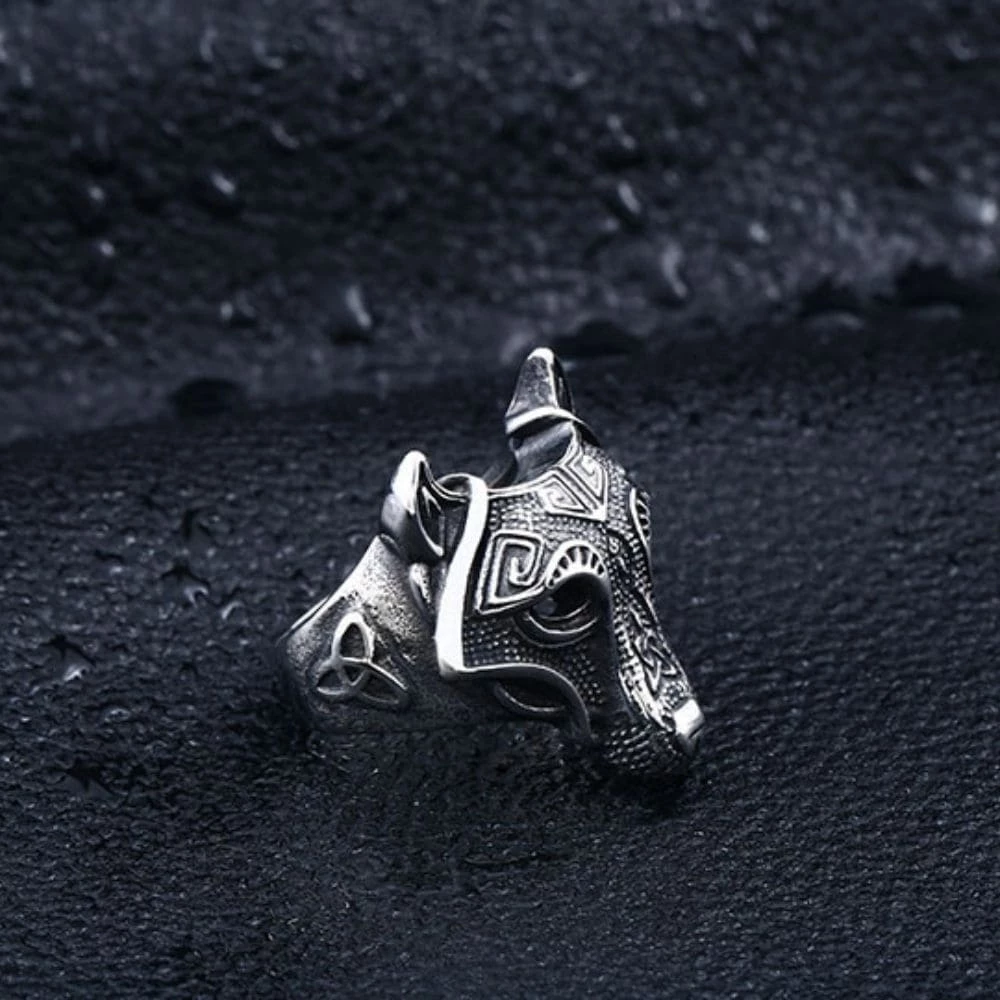 Bague Tête De Loup Fenrir 5 Bague Tête De Loup Fenrir – Image 3