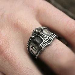 Bague Marteau Mjölnir 12 Bague Marteau Mjölnir -vêtements Soldes Magasin bague viking marteau thor