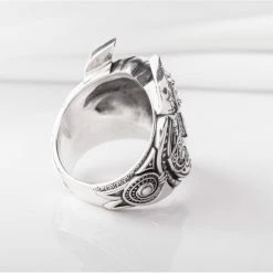 Bague Du Dieu Odin En Argent 11 Bague Du Dieu Odin En Argent -vêtements Soldes Magasin bague viking odin argent