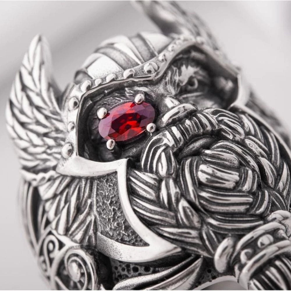 Bague Du Dieu Odin En Argent 5 Bague Du Dieu Odin En Argent – Image 3