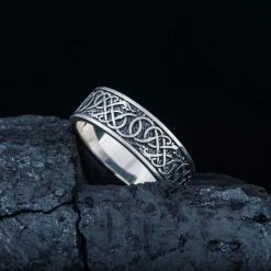 Anneau Serpent Viking Entrelacé -vêtements Soldes Magasin bague viking serpent argent
