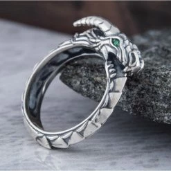 Bague Viking Tête De Dragon En Argent 11 Bague Viking Tête De Dragon En Argent -vêtements Soldes Magasin bague viking tete de dragon en argent